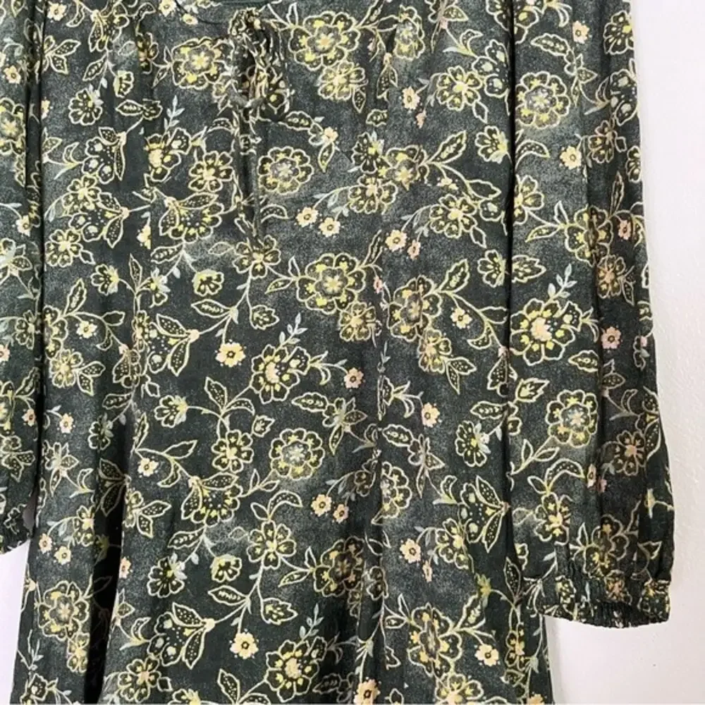 J. Crew Vintage Vines Green Sweetheart Floral Mini Dress‎ - 8